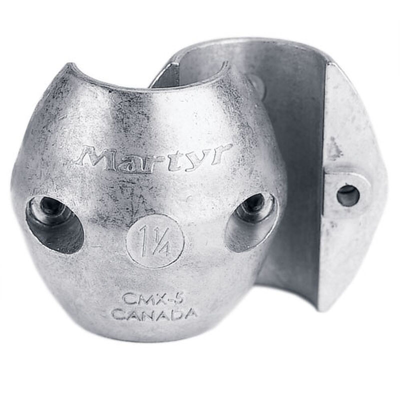 Streamlined Zinc Collar-Fits Shaft: 45mm, OD: 3 1/4", Length: 2 7/8", Screw Type: Hex image number 0