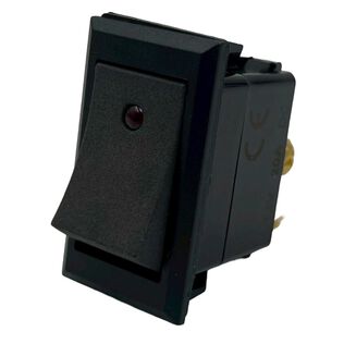 Rocker Switch, Two LEDs, On/Off/On, SPDT