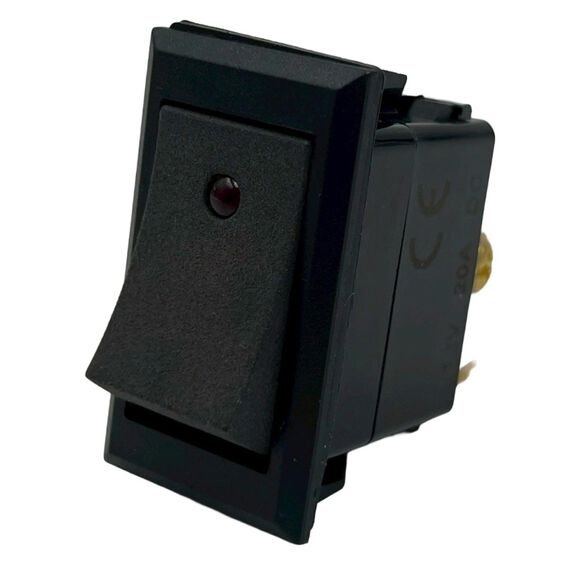 Rocker Switch, Two LEDs, On/Off/On, SPDT image number 0