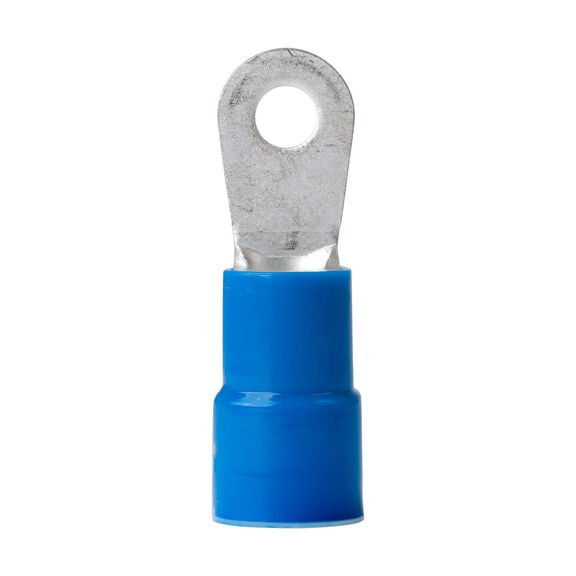 6 AWG Nylon Ring Terminals, Blue image number 0