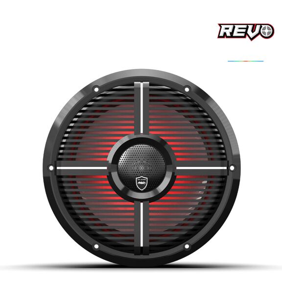 Wet Sounds REVO CX-10 XW-B S2 10-inch High Output Component Style Coaxial Speakers with XW-Black RGB Grilles image number 1