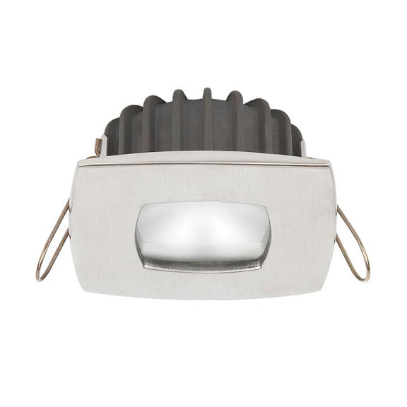 PowerLED Bi-Color Downlight 10 to 30V DC Stainless Steel Warm White/Red 2 x 3 Watts High Flux LED Square Bezel IP65 image number 0
