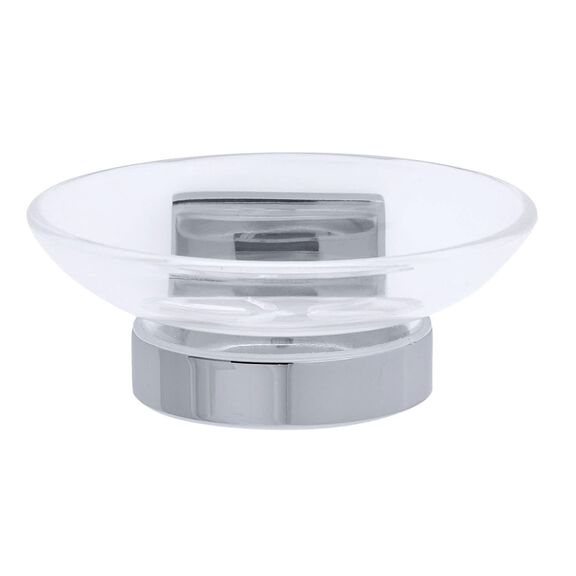 Erissa Soap Dish Plastic Dish Chrome image number 2