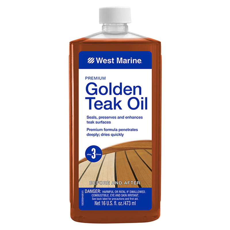 West Marine Premium Golden Teak Oil, Pint | for Boats