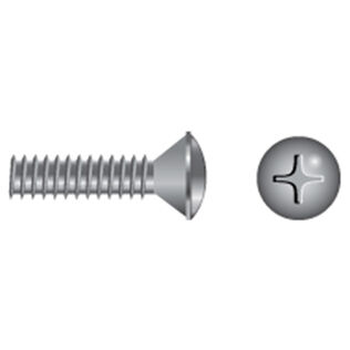 Stainless Steel Phillips Oval-Head Coarse Thread Machine Screws