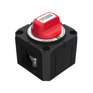 SEAFLO Heavy Duty 900 Amp 4-Position Battery Selector Switch for Marine, RV, and Off-Grid Power Management