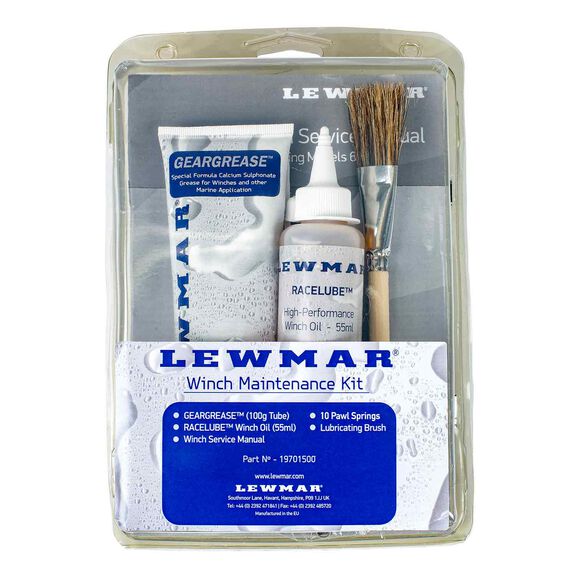 Lewmar Winch Maintenance Kit - Complete Service Kit With Oil, Grease, Springs & Pawls