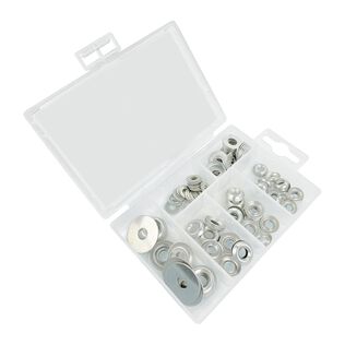 Washer Kit, 126 Piece, Stainless Steel