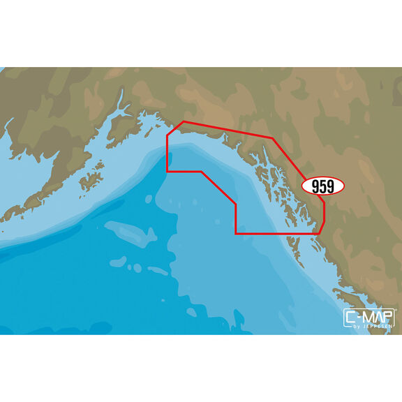 NA-D959 Dixon Entrance to Cape St. Elias C-MAP 4D Chart microSD/SD Card image number 0