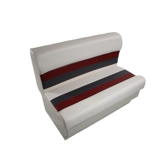 Premium Series Pontoon Cushion Set With Base 37 in White/Red/Charcoal image number 0