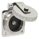 Hubbell Marine Hull Inlet, TV, Stainless Steel image number 1
