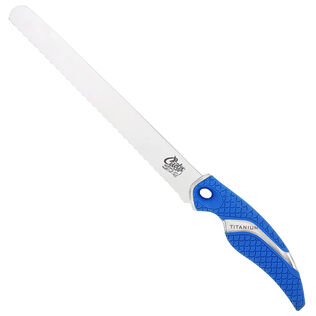 9" Titanium Bonded Serrated Chunk Knife