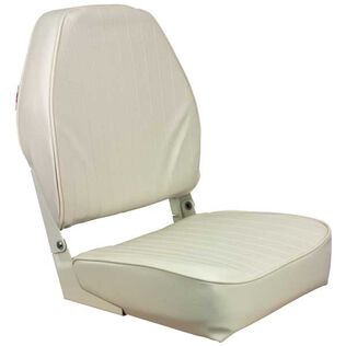Folding High Back Seat, White