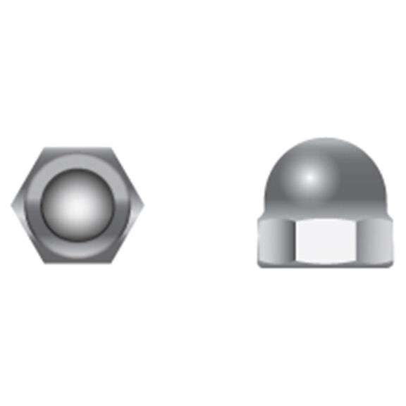 M10-1.5 Stainless Steel Metric Cap Nuts, 10-Pack image number 0
