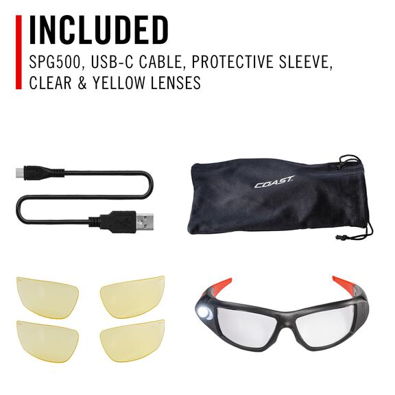 SPG500 Rechargeable Safety Glasses image number 8
