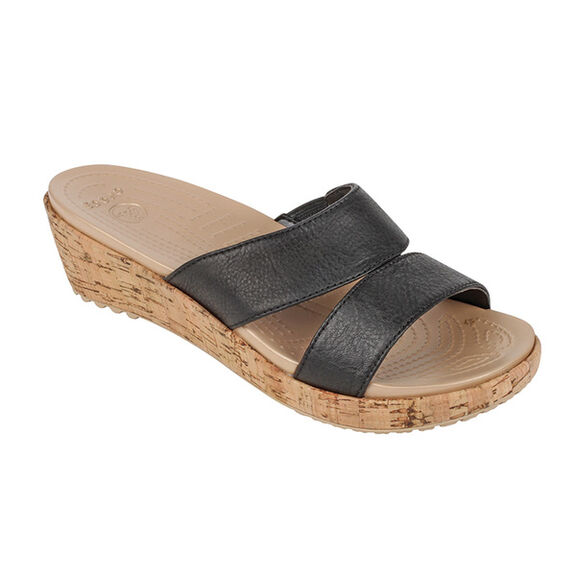 Women's A-Leigh Leather Mini Wedges image number 0