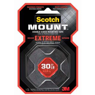 Scotch-Mount Extreme Double-Sided Mounting Tape 414H-DC, 1" X 60" (2,54 Cm X 1,52 M)