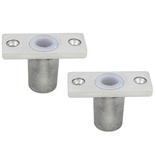 Stainless Steel Top Socket Oarlock, 1/2" Outside Diameter Shank