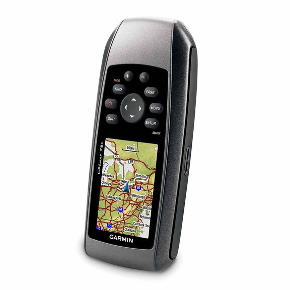 GPSMAP&reg; 78s Marine Handheld GPS with Compass, Barometer and Worldwide Basemap Charts image number 1