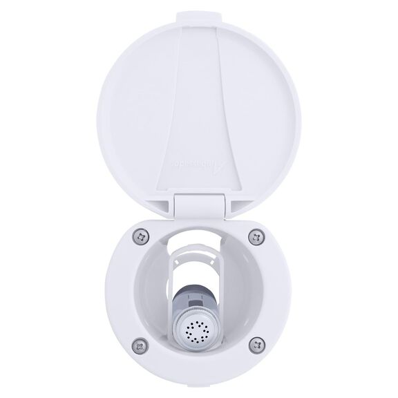Recessed Shower Arctic White Cup & Lid, Hammer-Head Arctic White Sprayer, 10' White Rubber Hose image number 5