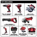 M18&trade; Cordless Lithium-Ion 6-Tool Combo Kit image number 1
