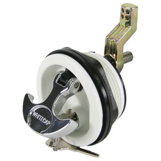 Lift Handle, White, Chrome Lock