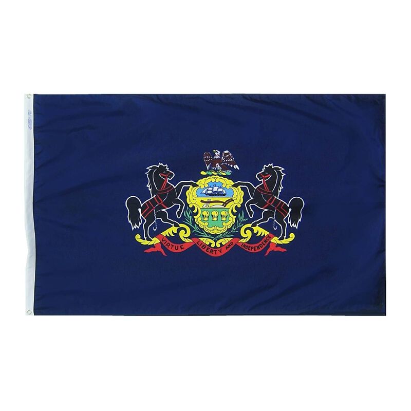 12" x 18" Pennsylvania State Flag image number null