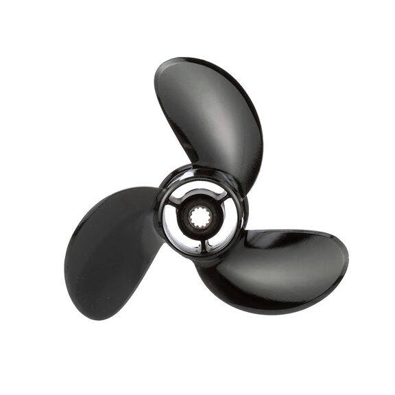 Quicksilver Black Diamond 3-Blade Aluminum Propeller, 8.7" Diameter x 5" Pitch, Right Hand Rotation image number 0