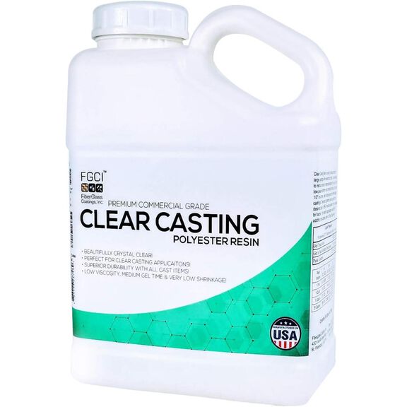 Clear Casting PolyEster Resin, Gallon Kit image number 0