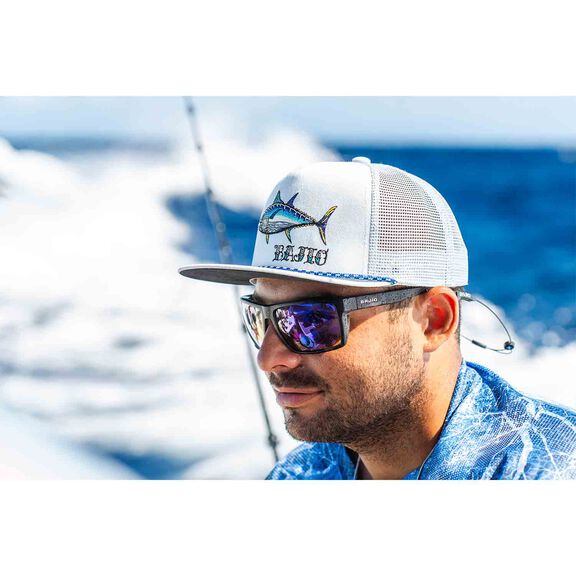 Flat Brim Twill Trucker Hat image number 3