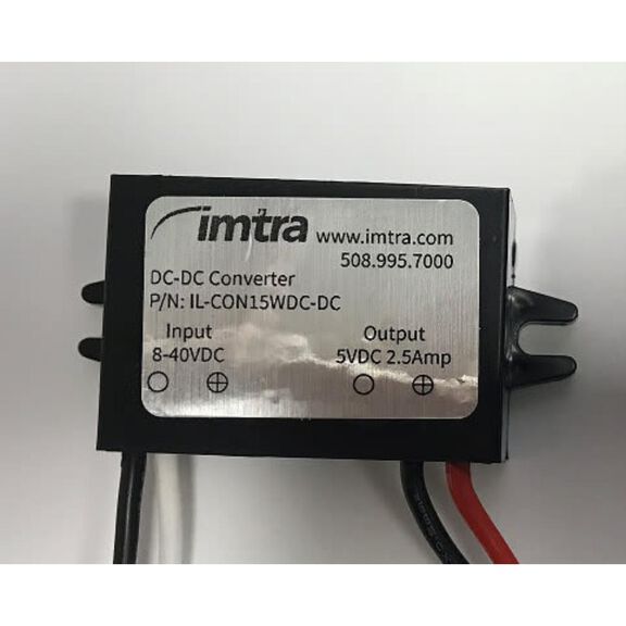 Voltage Converter, 8-40VDC- 5VDC, 2.5A - Converts USB Media Port to a 5V Charging Port image number 0