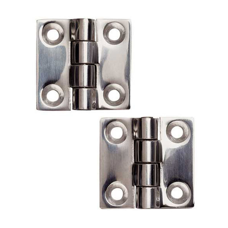 Heavy-Duty Stainless-Steel Butt Hinge, 1-1/2" Open Width x 1-1/2" Length image number null