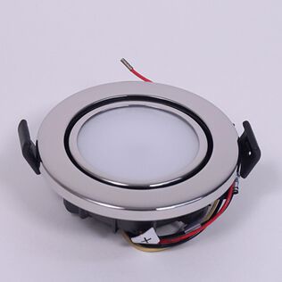 BCM Newport Dual LED Downlight 85mm Polished Stainless Steel