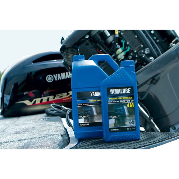Yamalube 4M 10W-30 4 Stroke Conventional Marine Engine Oil, 1 Gallon image number 1