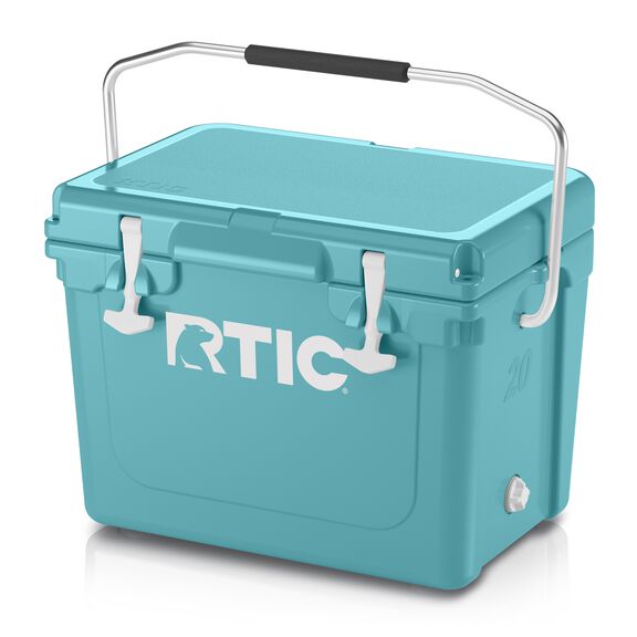 20 Quart Ultra-Tough Rotomolded Hard-Sided Ice Chest Cooler, Fits 30 Cans, Lagoon image number 0