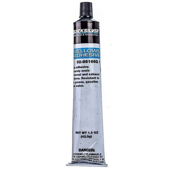 86166Q1 Bellows Adhesive &ndash; Resistant to Oil, Grease, Gasoline and Water &ndash; 1.5 oz Tube image number 0