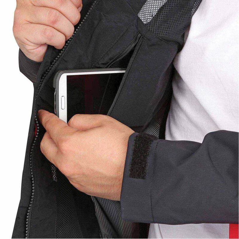 Men's Gage Burning Daylight Hooded Jacket, Red, M West Marine