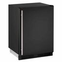24" Black Solid Door Refrigerator image number 0
