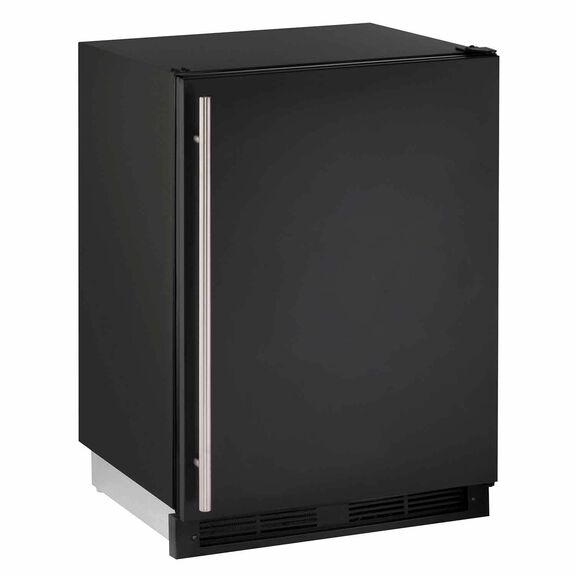 24" Black Solid Door Refrigerator image number 0