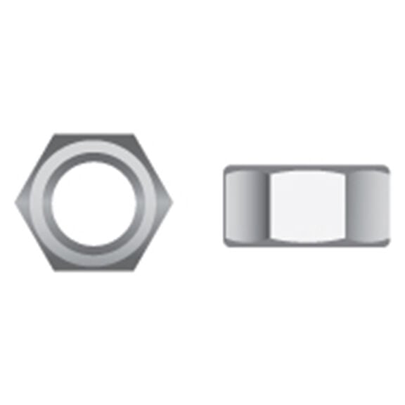 7/16-14 Stainless Steel Hex Nuts, 50-Pack image number 0