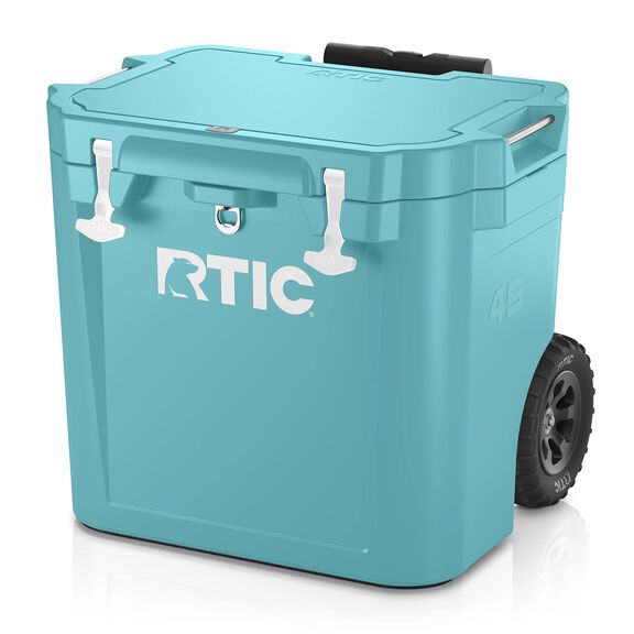 45 Quart Ultra-Tough Wheeled Hard-Sided Ice Chest Cooler, Fits 60 Cans, Lagoon image number 0