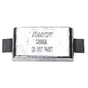Zinc Hull Anode w/Aluminum Straps- 6"L x 3 1/2"W x 1" thickness (W) image number 0
