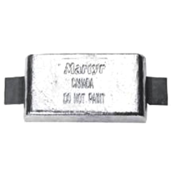 Zinc Hull Anode w/Aluminum Straps- 6"L x 3 1/2"W x 1" thickness (W) image number 0