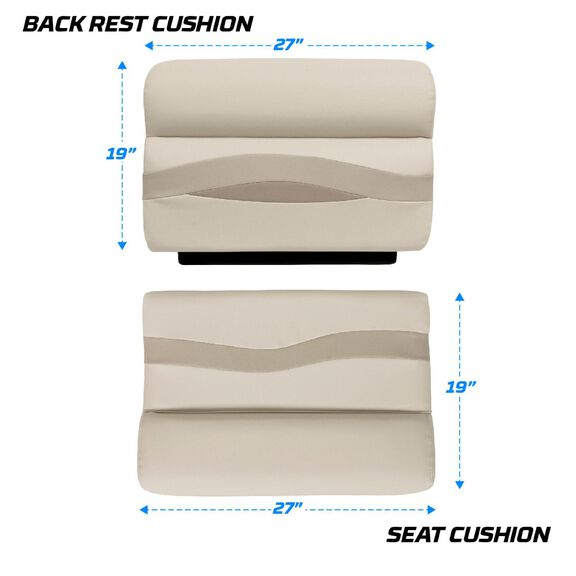Premier Series Pontoon 27" Bench Cushion Set image number 7