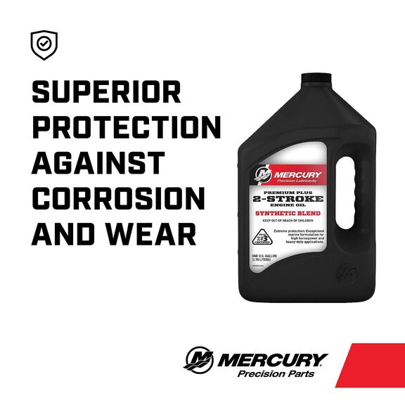 Premium Plus TC-W3 2-Stroke Marine Engine Oil Synthetic Blend for Outboards, Gallon image number 2