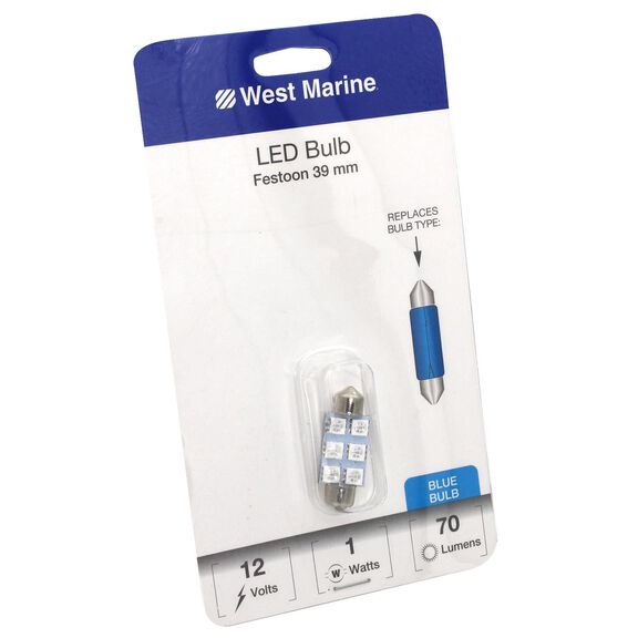 Festoon 39mm LED Bulb, Blue image number 0