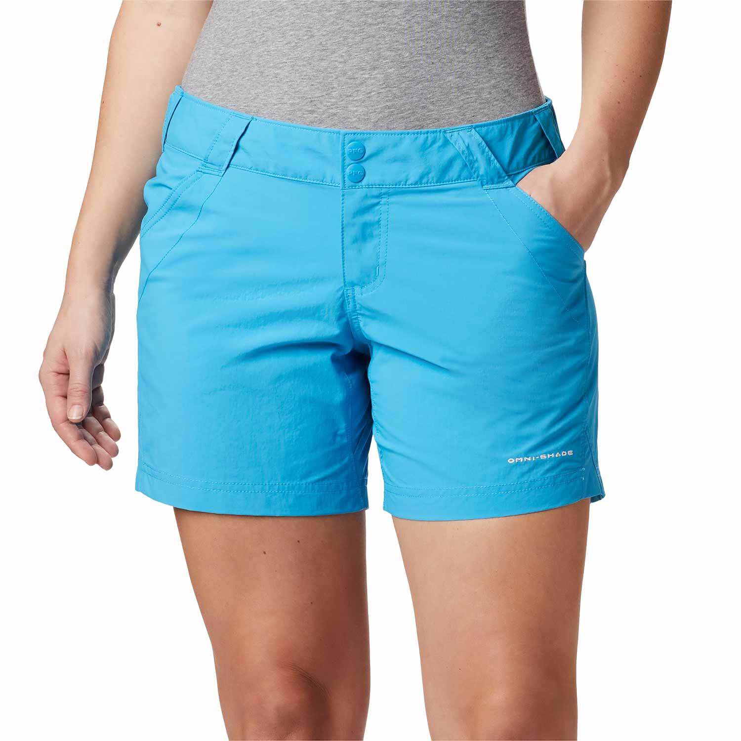 Inseam 6" Columbia Women's Coral Point II Shorts Mint Green Size M Or L 