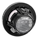 HYDRO 8" 2-Way Marine Speakers with Integrated RGB LED Lights, 450 Watts, Black Carbon Fiber image number 6