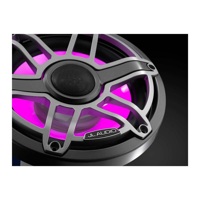 M6 0x S Gmti I 8 8 Marine Coaxial Speakers Gunmetal And Titanium Sport Grilles With Rgb Led Lighting West Marine