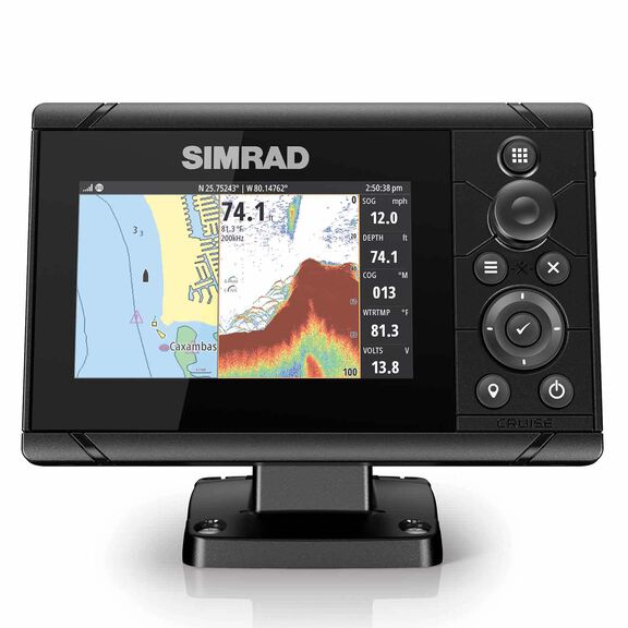 Cruise 5 Chartplotter/Fishfinder Combo with 83/200 Transducer and US Coastal Charts image number 0